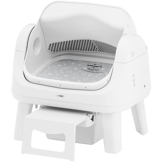 Self Cleaning Cat Litter Box with Safety Sensors & Easy Step for Senior Cats