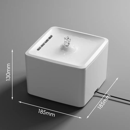 Ultra Quiet 3800ML Circulating Pet Water Fountain, USB Powered Easy Clean Pet Water Bowl, Automatic Silent Cat Dog Water Dispenser for Kittens Puppies, <20dB Silent Pet Drinking Fountain Bite Resistant Inflatable Balls Set feeder